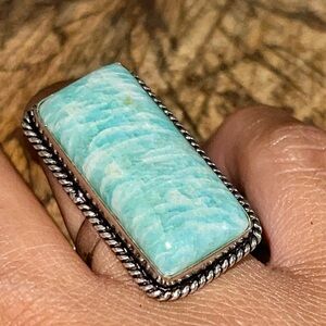 Amazonite Ring Size 9 3/4